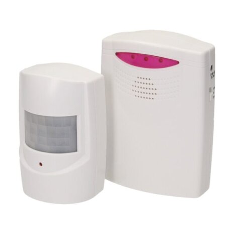 Draadloze Bewegingsmelder met alarm - IP44 waterdicht