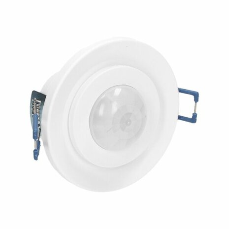 LED PIR bewegingsmelder - 360&deg; detectie - Inbouw plafond - Rond - Wit - 800 Watt