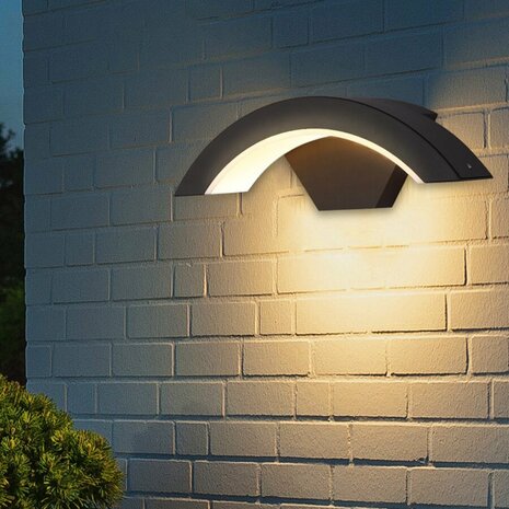 Led Buiten Wandlamp - Dynamic-1 - 12w - 4200K Daglicht - 828 Lumen - Zwart - IP65