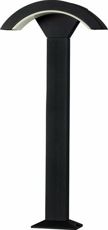 HOROZ  - Led Buiten Padlamp - Dynamic-4 - 12w - 4200K Daglicht - 828 Lumen - Zwart - IP65 H: 800 mm