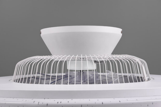 Reality Visby Plafond Ventilator d:60cm wit/chroom met LED 3000-6500k  &Oslash;: 75