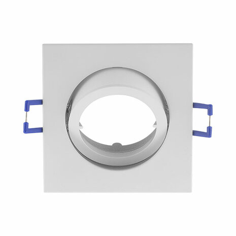 Inbouwspots - Vierkant Inbouw spot - Kantelbaar - Wit - Geschikt voor LED 