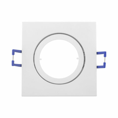 Inbouwspots - Vierkant Inbouw spot - Kantelbaar - Wit - Geschikt voor LED 