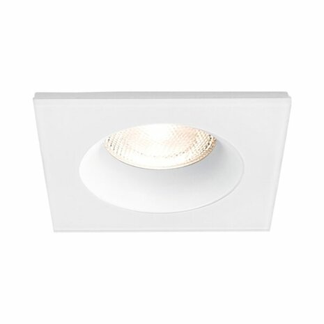 inbouwspots - Vierkant Inbouw spot - Wit - 89mm - Geschikt voor Badkamer - IP54