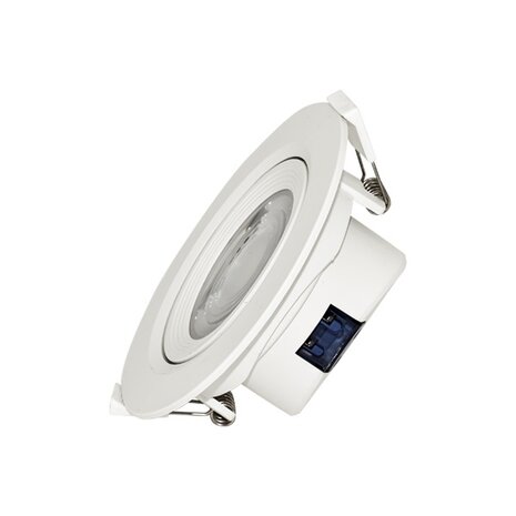 LED Spot - Inbouwspot - 10W - Helder/Koud Wit 6500K - Mat Wit - Rond - Kantelbaar