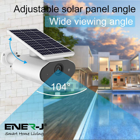 Smart Solar Powered Wireless Outdoor IP Camera 1080P