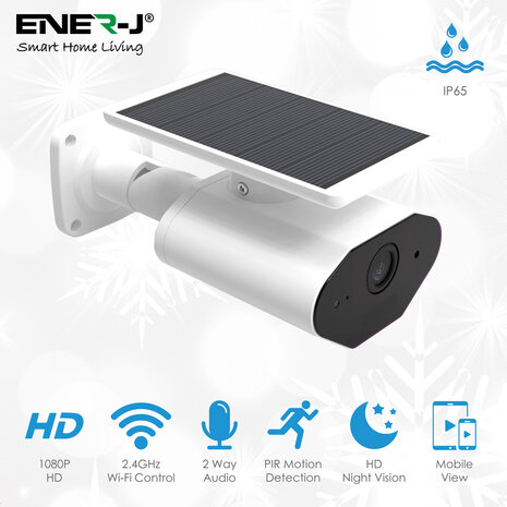 Smart Solar Powered Wireless Outdoor IP Camera 1080P