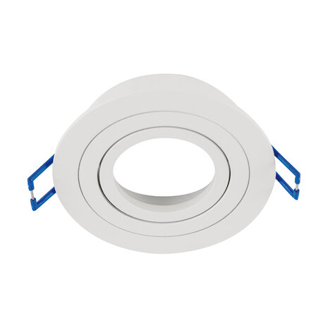 Inbouwspots - Rond Inbouw spot - Wit -Kantelbaar - &Oslash; 93 mm - Geschikt voor LED