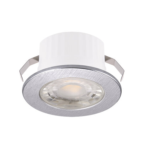 LED Veranda Spot Verlichting - Mini Spot -  3W - Natuurlijk Wit 4200K - Vierkant - Chroom - Aluminium - IP44