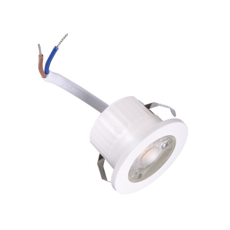 LED Veranda Spot Verlichting - Mini Spot -  3W - Natuurlijk Wit 4200K - Vierkant - Wit - Aluminium - IP44