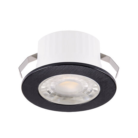 LED Veranda Spot Verlichting - Mini Spot -  3W - Natuurlijk Wit 4200K - Vierkant - Zwart - Aluminium - IP44