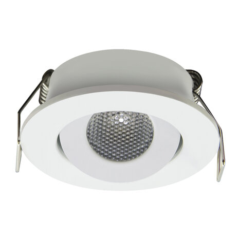 LED Veranda Spot Verlichting - Mini Spot -  1.5W - Natuurlijk Wit 4200K - Vierkant - Wit - Aluminium - IP44