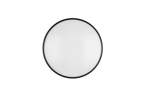 Reality Limbus - LED Plafondlamp - Plafondverlichting - 34W - Warm Wit 3000K - Dimbaar - Rond - Zwart - Kunststof - &Oslash;: 50