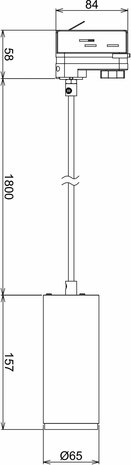 Track system 3-Phases 230V Lucea 10w - 3000/4000K - Wit