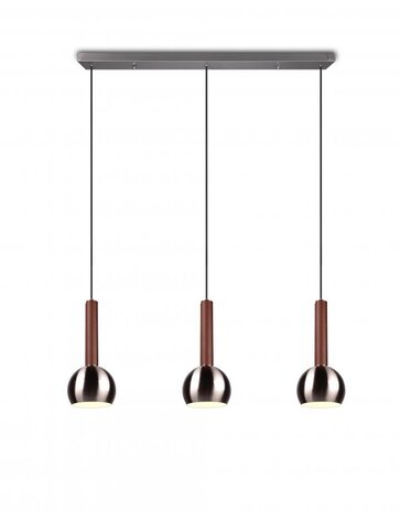 CINQUE Hanglamp Ciliana 3-lichts Nikkel