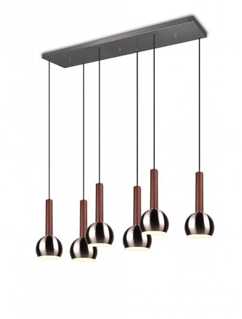 CINQUE Hanglamp Ciliana 6-lichts Nikkel