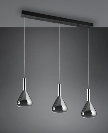 CINQUE Hanglamp Cipera 3-lichts Zwart