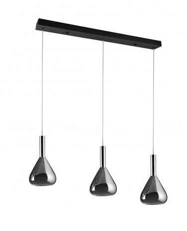 CINQUE Hanglamp Cipera 3-lichts Zwart