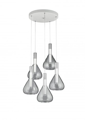 CINQUE Hanglamp Cipera 5-lichts Wit