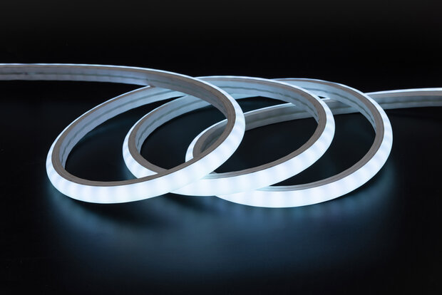 25 meter NEON LED Strip / Neon Flex - 5 Watt/meter - 230V - Waterdicht IP65 - helderwit 6400K