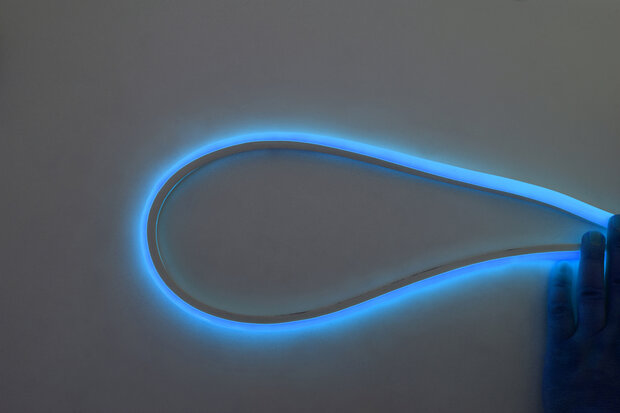 25 meter NEON LED Strip / Neon Flex - 5 Watt/meter - 230V - Waterdicht IP65 - Blauw