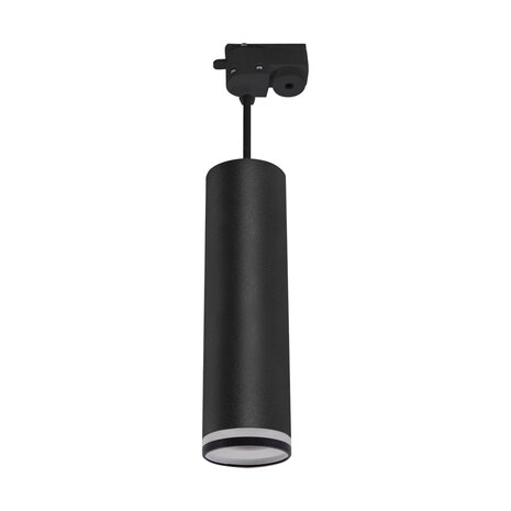 Zula Tube hanglamp voor 1-fase railverlichting - GU10 - 30cm tube - Zwart 