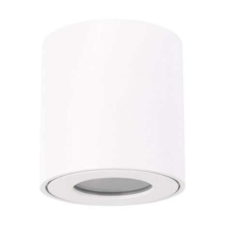 Zorba Plafondlamp - Opbouw Buiten Spot Armatuur - GU10 fitting - Rond - Wit -IP54