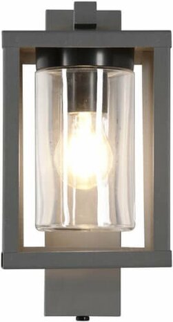 Trio Leuchten Lunga Wandlamp IP44 Schemersensor Antraciet
