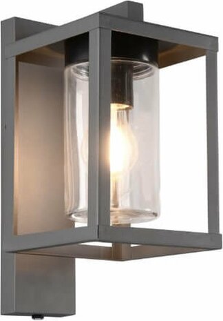Trio Leuchten Lunga Wandlamp IP44 Schemersensor Antraciet