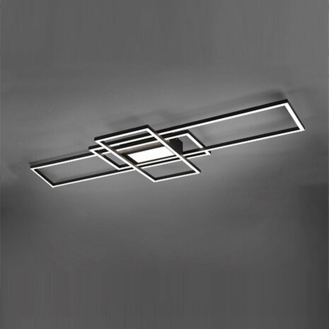 Trio Moderne Plafonni&egrave;re Irvine zwart