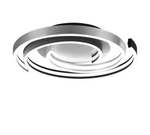 Trio Plafondlamp Caya Geborsteld aluminium