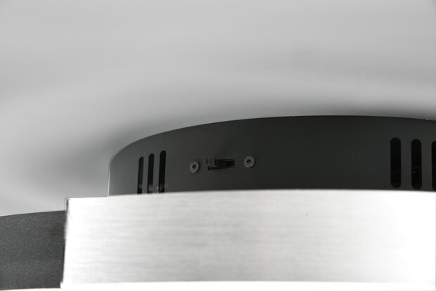 Trio Plafondlamp Caya Geborsteld aluminium