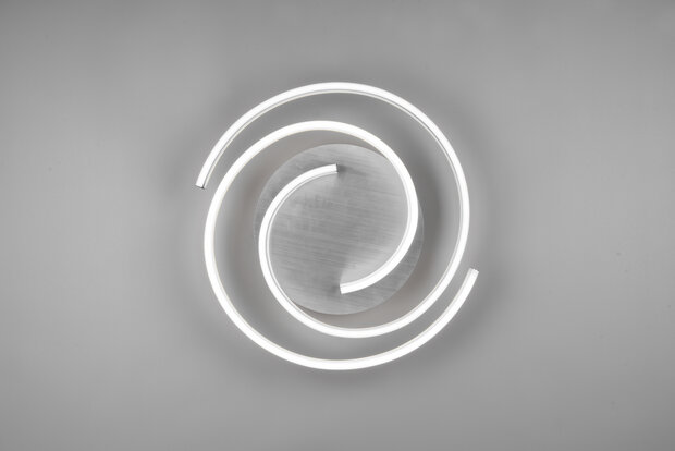 Trio Plafondlamp Caya Geborsteld aluminium