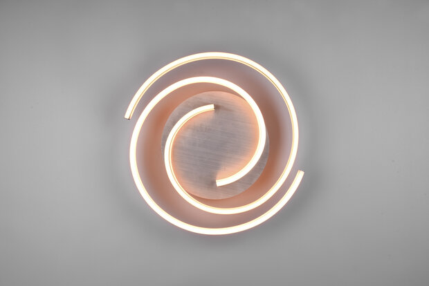 Trio Plafondlamp Caya Geborsteld aluminium