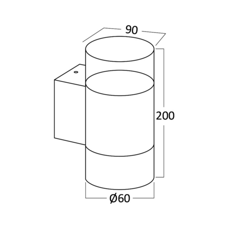 RITA-S-WL.2-GRY-2XGU10-IP44-WALL LIGHT-BRY