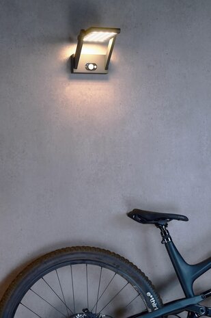Deko-Light Premium Solar led buitenverlichting sensor - Schemerschakelaar en Bewegingsmelder - buiten wandlamp - verlichting zonne energie buiten