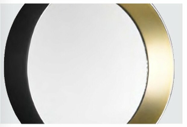 Mirrors &amp; More Vivien Spiegels Set Van 5 Rond In Frame Zwart / Goud