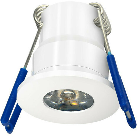 LED Veranda Spot - 3W - Warm Wit 3000K - Dimbaar - Waterdicht IP65 - Inbouw - Rond - Mat Wit - Aluminium - 12V
