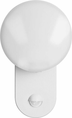 Buitenlamp met Bewegingssensor RIOLIT &ndash; Tuinverlichting 4000K &ndash; Buitenverlichting met IP65 - Muurlamp 1100lm &ndash; Wandlamp buiten IK10 - Wit