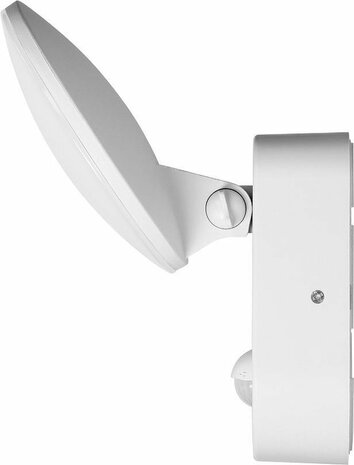 Buitenlamp met Bewegingssensor RIOLIT &ndash; Tuinverlichting 4000K &ndash; Buitenverlichting met IP65 - Muurlamp 1100lm &ndash; Wandlamp buiten IK10 - Wit