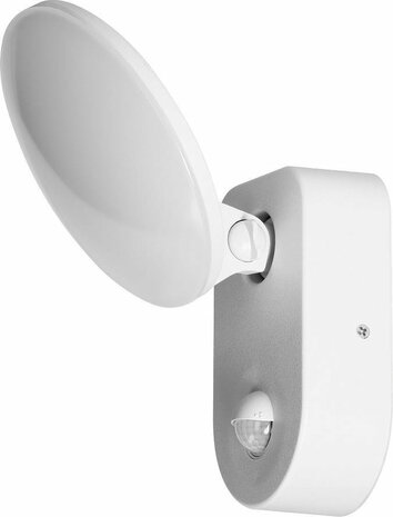 Buitenlamp met Bewegingssensor RIOLIT &ndash; Tuinverlichting 4000K &ndash; Buitenverlichting met IP65 - Muurlamp 1100lm &ndash; Wandlamp buiten IK10 - Wit