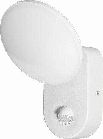 Buitenlamp met Bewegingssensor RIOLIT &ndash; Tuinverlichting 4000K &ndash; Buitenverlichting met IP65 - Muurlamp 1100lm &ndash; Wandlamp buiten IK10 - Wit