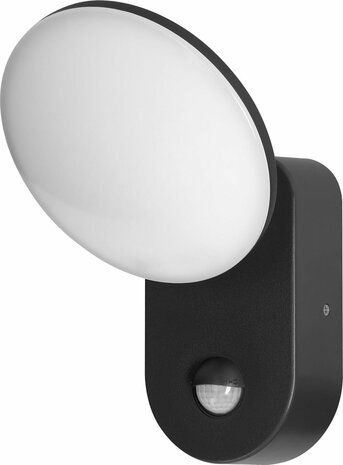 Adviti RIOLIT LED Outdoor wandlamp met bewegingssensor - Zwart - IP65 - Ik10 - 4000K - 1100lm - 15 Watt