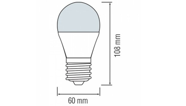 5 x LED Lamp - E27 Fitting - 9W - Daglicht Wit 4200K