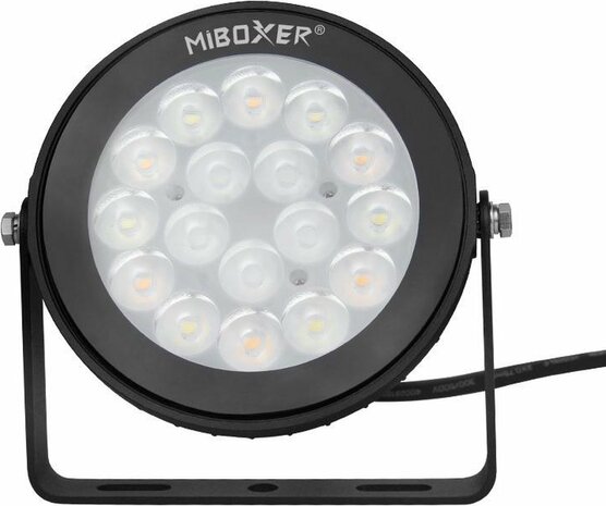 Mi-Light Mi-Boxer - (FUTC02) - LED Tuinlamp 9W RGB+CCT - Prikspot - Tuinspot - Dimbaar - Alle kleuren mogelijk - Warm wit licht tot koud wit licht - Waterdicht - IP66 - Smart verlichting - Smart lamp