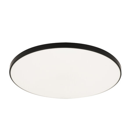 DOWBOR - LED Plafondlamp - Keuken / Badkamer / Woonkamer &Oslash;37 - 24W - Dagwit licht 4000K - Mat Zwart - Opbouw - Rond - IP44