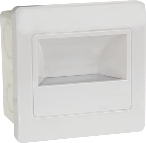 HOROZ  - Diamond Led Trap verlichting - inbouwspot - Microwave sensor -  Vierkant - 2w -4000K - Daglicht - Wit