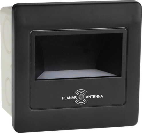 Diamond Led Trap verlichting - inbouwspot - Microwave sensor - Vierkant - 2w -4000K - Daglicht - Zwart