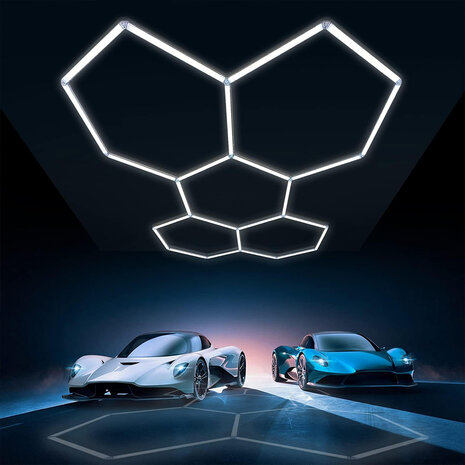 Hexagon 160W Car Showroom Light 440mm*23.6mm