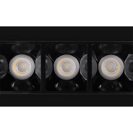 Brando - LED Downlight - 40W - Daglicht wit  4500K - Mat Zwart - Opbouw - Vierkant - Aluminium 